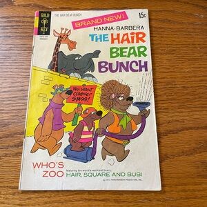 Hanna-Barbera The Hair Bear Bunch Vintage Comic - Colorful Cover 1971